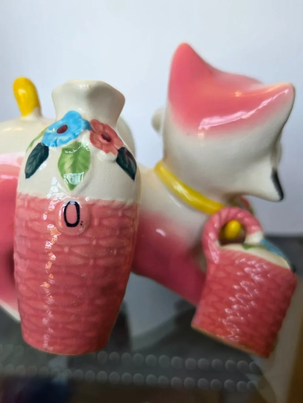 Vintage Tilso Cat Set Salt Pepper Shakers Oil Vinegar Anthropomorphic RARE
